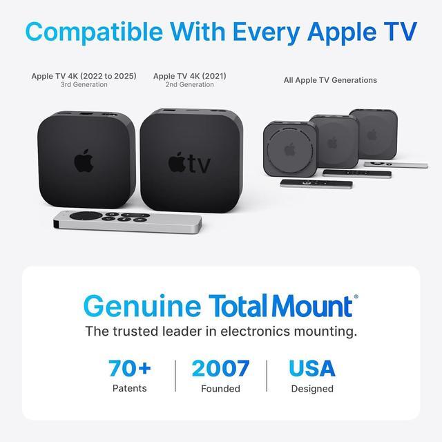 Alt view image 3 of 6 - TotalMount  Apple TV Mount  Compatible with all Apple TVs