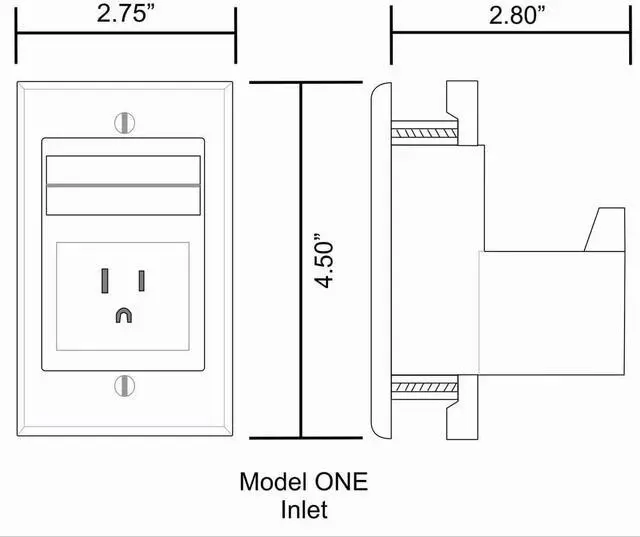 Alt view image 4 of 7 - ONE-CK Single Outlet TV Cord Hider for Wall Mounted TVs - Recessed In-Wall Cable hider System for Power & Low Voltage - Matches Existing Outlets - Hide Wires With this Easy DIY Install Kit