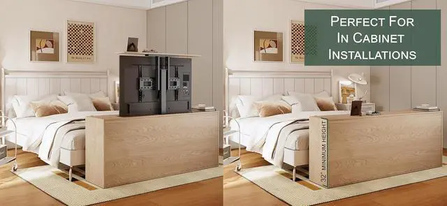 Alt view image 6 of 7 - ynVISION.DESIGN Motorized TV Lift Mount for 37"-77" TV's | Vertical Lift Motor TV Stand with RF Remote and Smart Phone Control via WiFi