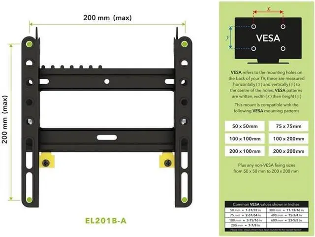Alt view image 6 of 7 - AVF Adjustable Flat/Tilt Low Profile TV Mount for Most 25" to 40" TV in Black