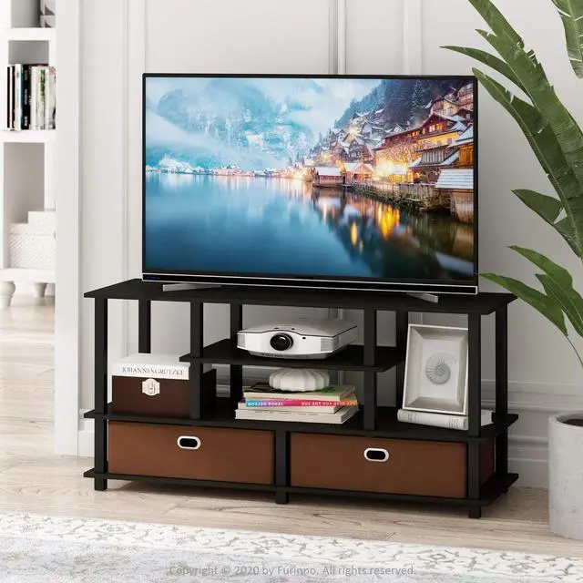 Alt view image 2 of 7 - Furinno JAYA TV Stand for up to 50-Inch TV, 55 Inch