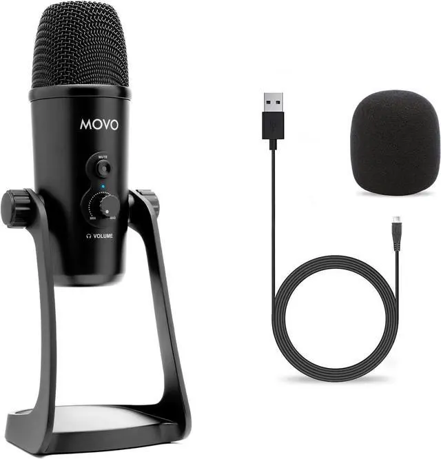 Main image of Movo UM700 Computer Condenser USB Gaming Mic with Adjustable Pickup Patterns - Microphone for PC, PS5, Podcasting, Streaming, ASMR