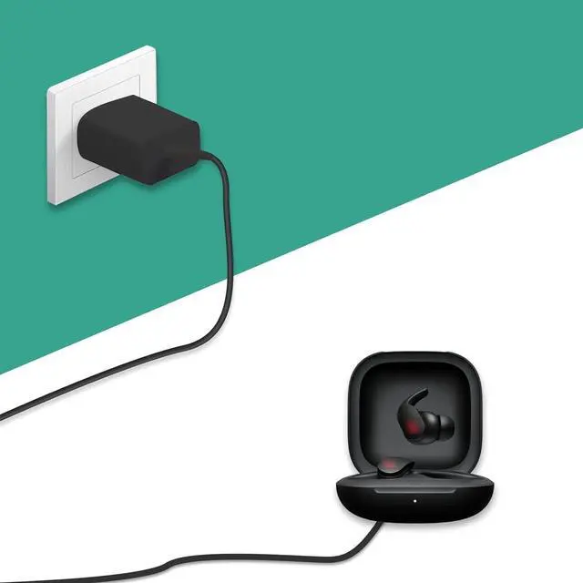 Alt view image 7 of 7 - Universal 5V 2A Type C Charger - USB C Charging Cable for Beats Flex Headphones, JBL Wireless Bluetooth Earbuds and Other Type-C Supported Device Power Supply Adapter