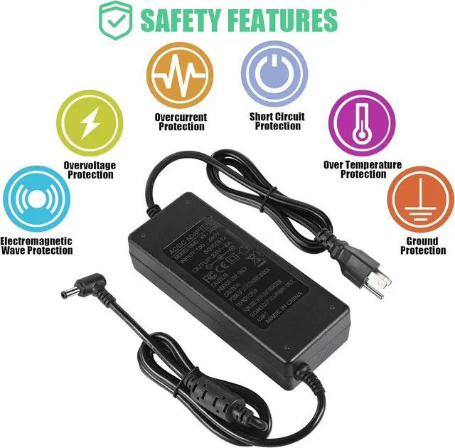 Alt view image 4 of 7 - 24V 6A Power Supply Adapter AC 100-240V to DC 24 Volt 6 Amp 144W Power Adapter with 5.5mm x 2.5mm Output Jack Transformers Universal AC/DC Adapter for LED Strips 3D Printers CCTV Cameras LCD Monitors