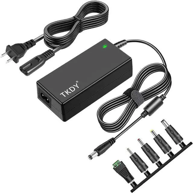 Main image of TKDY 12V DC Power Supply Adapter, 110-240V AC to DC 12Volt 3.5A 3A 2.5A 1A AC Power Adapter, for LCD Monitor, Wireless Router, Security Camera, LED Strip, with 5 DC Connectors.