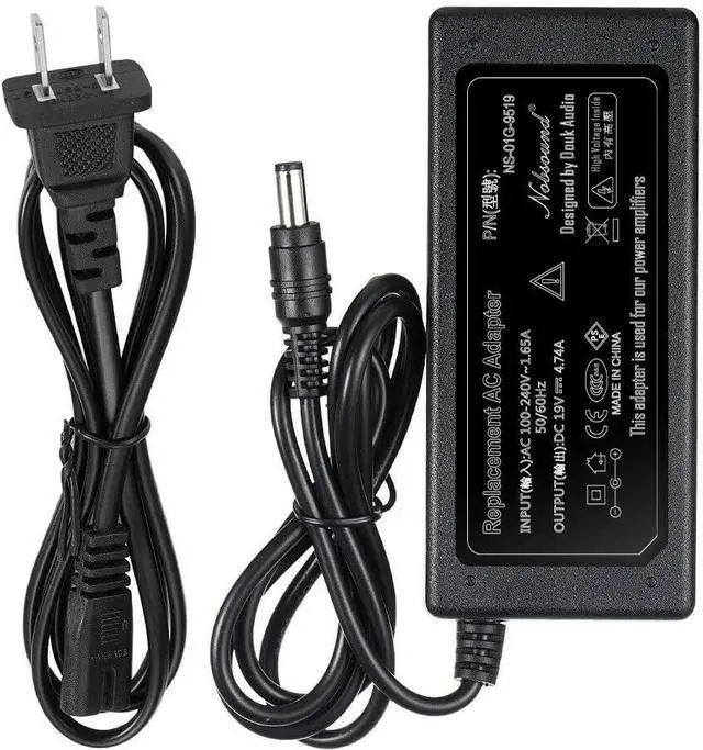 Main image of Nobsound DC 19V 4.74A 90W Power Supply Power Adapter Charger Universal 100-240V 50/60Hz AC Input for Amplifier Laptop DAC