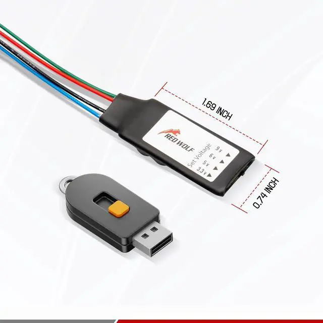 Alt view image 5 of 7 - RED WOLF Voltage Regulator DC 12V to 3.3V 5V 6V 9V Step Down Converter Power Supply Voltage Adapter Adjust Direct Current for Vehicles Accessories Devices Backup Camera Radio Stereo