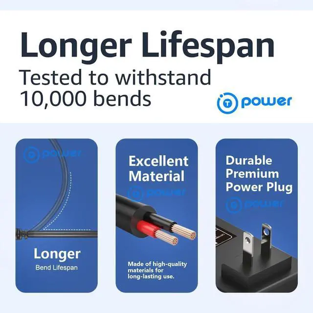 Alt view image 5 of 6 - T POWER Charger Cable for NOCO Boost X GBX45 GBX55 GBX75 GBX155 Genius Boost Plus Sport GB20 GB30 GB40 GB70 1000A Battery Jump Starter Auto Cord Power Supply Micro_USB + Home Charger