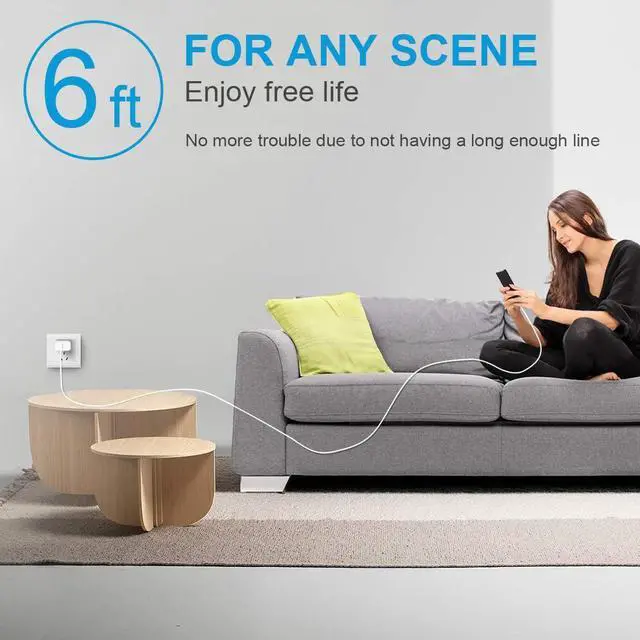 Alt view image 7 of 7 - [3 Pack] iPhone 14 13 12 11 Charger 20W USB C Charger Blocks and 6Ft iPhone Charger Cable Compatible with iPhone 14/13/12/11/Xs/8, iPad