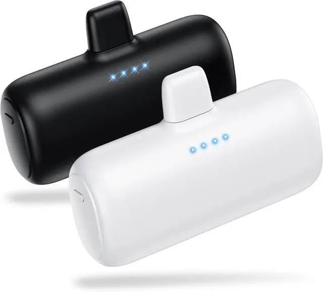 Main image of [2-Pack] Mini Portable Charger for iPhone,5200mAh Ultra Compact PD Fast Charging Power Bank,Plug-in Battery Pack Travel Cordless Phone Charger,Compatible with iPhone 14/14Pro/13/12/11/X/8/7/6plus etc