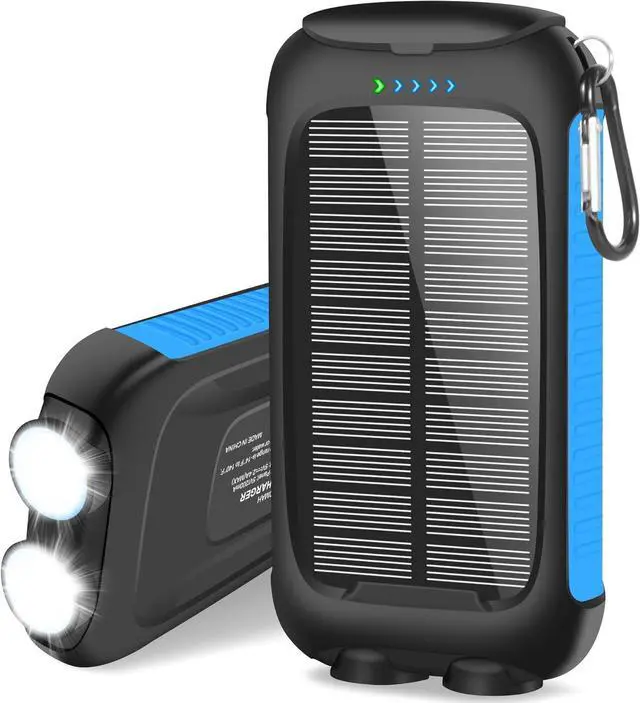 Main image of Solar Power Bank -38800mAh Waterproof Portable Solar Phone Charger with LED Flashlight/Fast Charge USB C External Backup Battery Pack for All Cell Phones & Electronic Devices