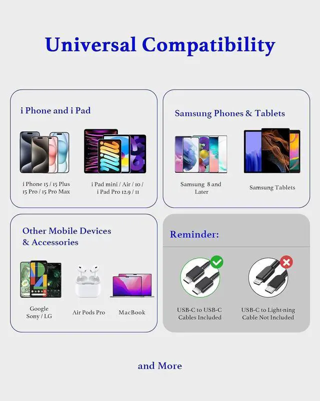 Alt view image 5 of 7 - 25W Type C Charger Fast Charging 10ft S25 S23 S22 S24 Ultra  Charger Fast Charging Cord 10 Foot Android Phone Chargers Block for Galaxy S25 Ultra/S25/S25+/S24 Ultra/S24/S24+/S23/S22 Ultra