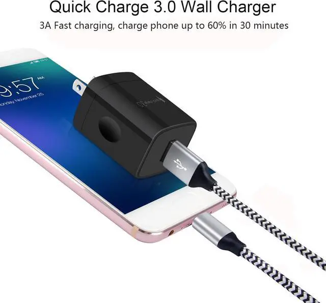 Alt view image 2 of 7 - USB C Fast Car Phone Charger for Samsung Galaxy S25 Ultra Plus S25+ S24 FE A55 A35 A15 S24 S23 S22 S21 S20 5G FE Plus Ultra S10 S10e S9 S8 Note 20 10 9 8 A53 A42, Accessories Adapter Type C Cable 3ft