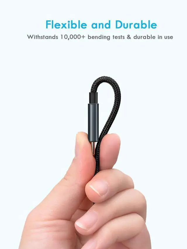 Alt view image 5 of 7 - Multi Charging Cable 5 in 1, 2 Pcs 4FT USB C/A Multi Charger Cable to Type-C/Micro USB Port, Nylon Braided USB C Multiple Charger Cable, Universal Multi Phone Charger Cable for Cell Phones and More