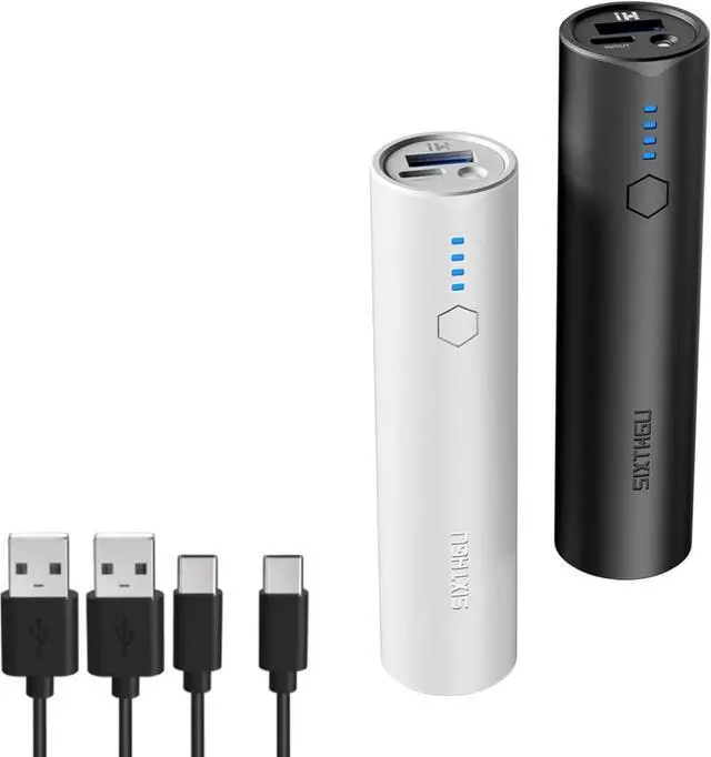Main image of Portable Charger Power Bank S03 2-Pack 5 000mAh Battery Pack with Fast Charging USB-C (in&Out) Compatible with iPhone 15/15 Plus/15 Pro/15 Pro Max iPhone 14/13 Series and Android Phone