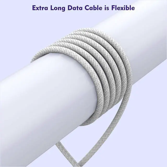 Alt view image 4 of 7 - [3 Pack]Long 10FT iPhone 16 15 Charger 20W Fast Wall Charger Block,10Foot USB C to C Braided Woven Cable Fast Charging for iPhone 16/16 Pro/16 Pro Max/16 Plus/iPhone 15/15 Pro/15 Pro Max/iPad 12.9 Pro