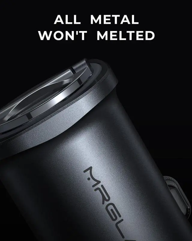 Alt view image 7 of 7 - MRGLASUpgrade 90W USB C Car Charger Fast Charging, [PD45W & QC45W] Cigarette Lighter Car Charger Adapter [Mini][All Metal][Not Distracted LED],for iPhone 16 15 14 Pro Max Plus iPad Samsung S24 S23