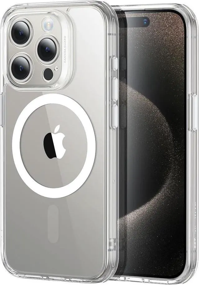 Main image of ESR for iPhone 15 Pro Case, Translucent Matte Case, Compatible with MagSafe, Military-Grade Protection, Classic Series, Clear