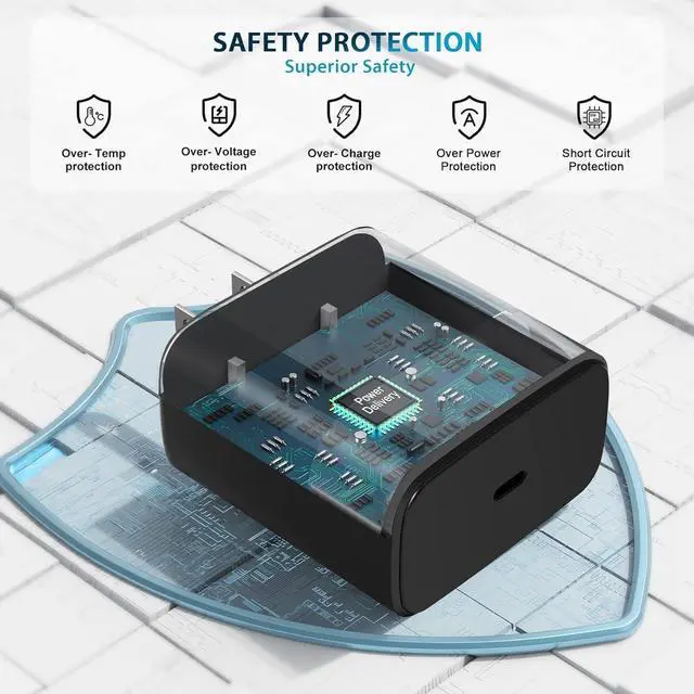 Alt view image 2 of 7 - 2Pack 45W Charger for Samsung Super Fast Charger Type C, USB C Super Fast Charging for Samsung Galaxy S23 Ultra/S23/S23+/S22/S22 Ultra/S22+/Note 20/S20/S21, Galaxy Tab S7/S7 Galaxy A, PPS Charger