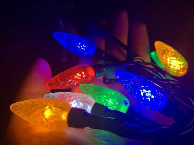 Alt view image 4 of 7 - YAGE Tale LED Christmas Light Phone Charger Cord USB and Bulb Charging Cable 50inch 10led Multicolor Bulbs Compatible with Phone5,6,7,8,X,XR,XS,XS Max,11/12/13mini,13,13Pro,13Pro Max etc (2pcs)