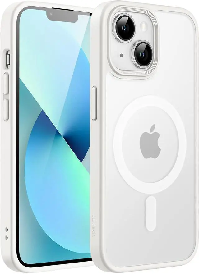 Main image of JETech Magnetic Case for iPhone 13 6.1-Inch Compatible with MagSafe, Translucent Matte Back Slim Shockproof Phone Cover (Starlight)
