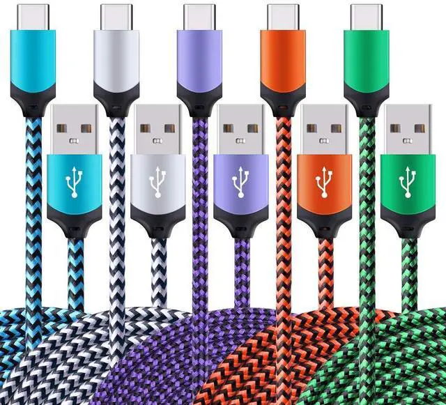 Main image of USB C Cable for iPhone 17 Air 16e 16 15 Pro Max 15Pro, Type C Cable Fast Charging Phone Charger Braided Android Cord for Samsung Galaxy S25 S24 Ultra S23 A17 A16 5g A15 Google Pixel 9a 10 USBC Wire
