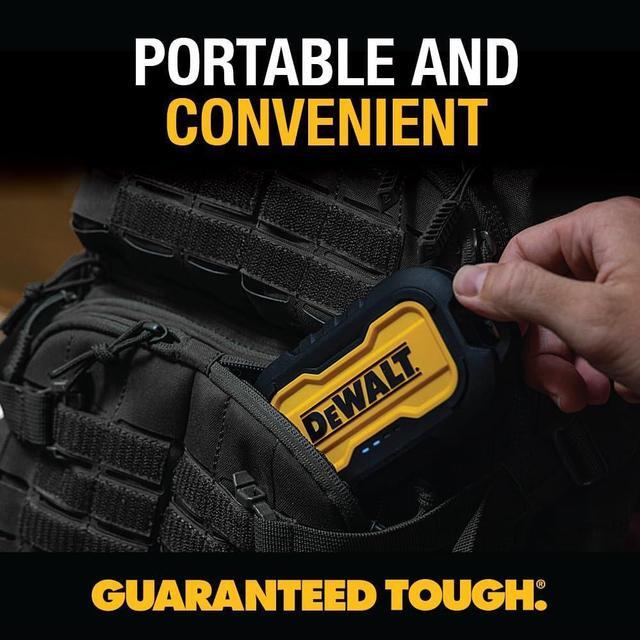Alt view image 2 of 7 - DEWALT Portable Charger, Power Bank, 10,000 mAh Battery Pack with USB-C Port for iPhone 16/16 Plus/16 Pro/16 Pro Max, iPhone 15 Series, iPhone 14/13, Samsung Galaxy