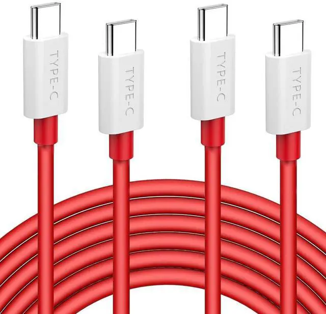 Main image of Jelanry 6.6ft 2-Pack USB C to USB C Cable for OnePlus 10T 9 9Pro 8T 65W Warp Charge Cord Super Fast Charging Cable for Samsung S24 S25 Ultra iPhone 17 16e 2025 MacBook Air/Pro, iPad Pro Air, Red