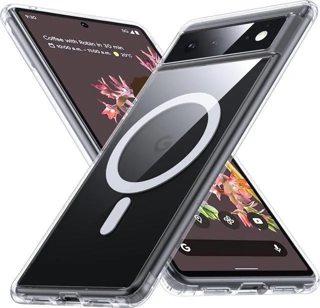 Main image of [NO.1 Magnetic for Google Pixel 6 Case with MagSafe [Anti-Yellowing][Slim Fit][Military Grade Drop Tested] Transparent Slim Case Soft Silicone Bumper for Google Pixel 6 Phone Case,Clear
