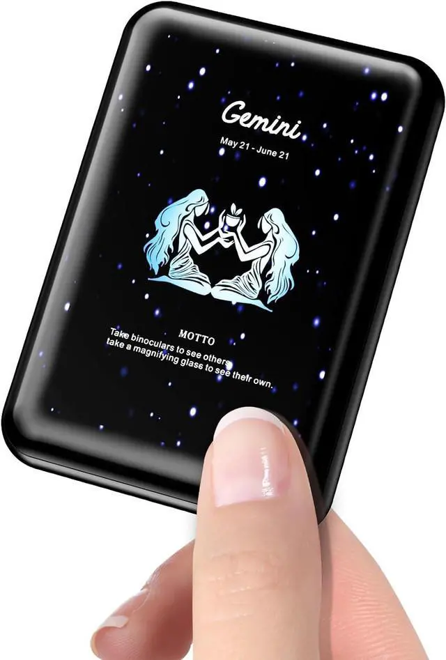 Main image of Mini Power Bank 10000mAh,Small Portable Charger USB C in/Output 22.5W Fast Charging,Best Gift for Various Festivals - Constellation Battery Pack for iPhone Samsung iPad Tablet(Gemini)
