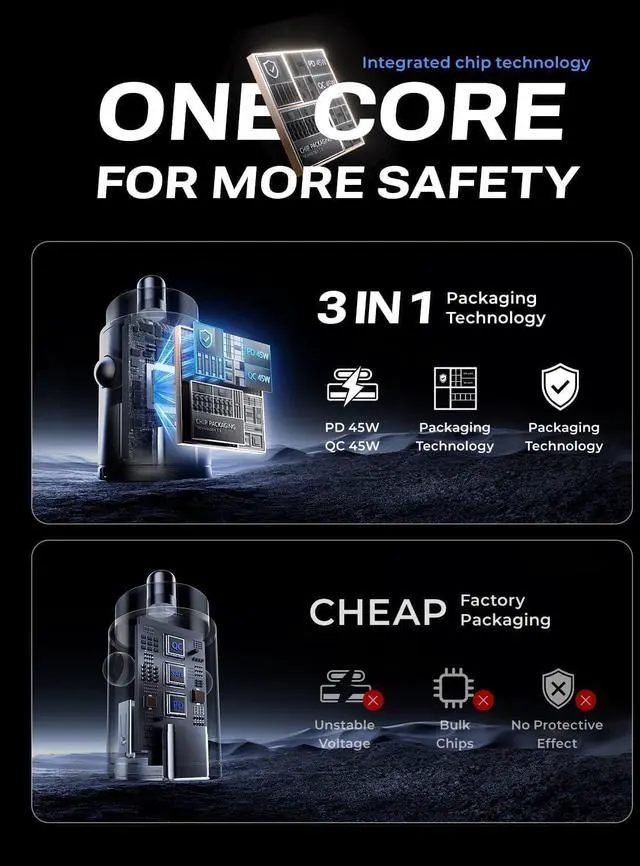 Alt view image 5 of 7 - AINOPE 90W USB C Car Charger Fast Charging,[Smallest Metal] Car Charger USB C PD45W+QC3.0 Dual Port Cigarette Lighter USB C Charger Car Charger for iPhone 16 Pro Max Plus 15 14 13 iPad Samsung, Black