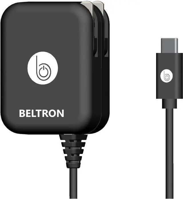 Main image of BELTRON Turbo Fast Type-C USB Wall Charger 5V / 3 AMP 45W with Built-in Cable, Compatible with iPhone 17/iPhone 16 Series, Galaxy S24/S25/S26 Series, Z Flip7, Z Fold7 & All Type C Devices