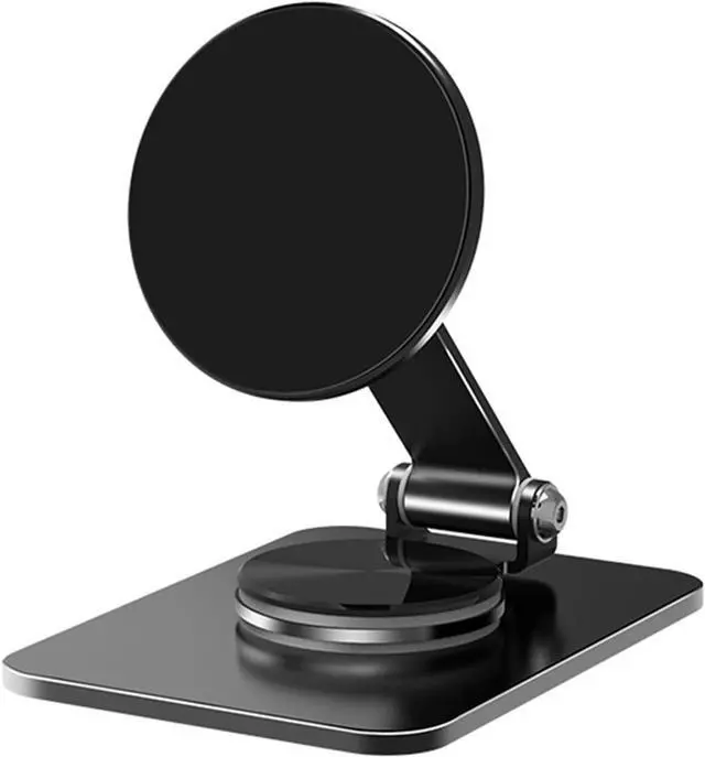 Alt view image 7 of 7 - Magnetic Phone Stand Compatible with MagSafe for iPhone 16, Foldable Cell Phone Stand for Desk with 360°Rotation Base, Compatible for MagSafe Case and iPhone 16 15 14 13 12 Series