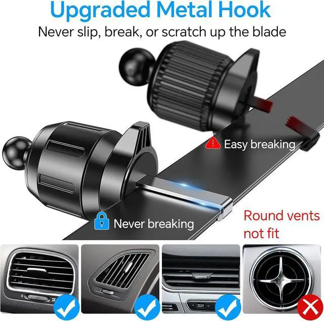 Alt view image 6 of 7 - Kaistyle Wireless Car Charger Mount, Wireless Phone Charger for Car Auto Clamping Car Phone Holder Charger Wind + Vent + Dash Car Wireless Charger for Car for iPhone 16 15 14, Galaxy S24 S23 S22 etc