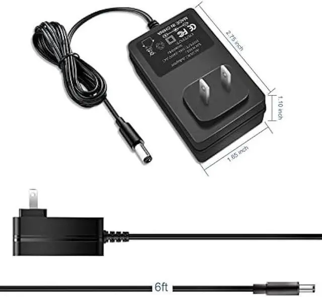 Alt view image 6 of 6 - 12V 2A Power Adapter AC Power Supply Cord 12 Volts 2 Amps Regulated Switching Charger with 8 Interchangeable DC Plug for 2000mA 1500mA 1000mA 900mA 850mA 800mA 700mA 600mA 500mA Equipment