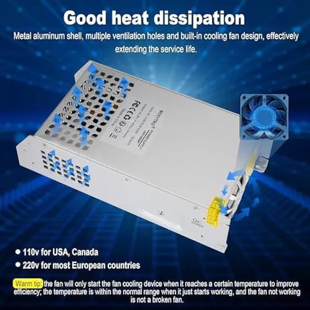 Alt view image 2 of 5 - DC 24V 41.6A 1000W Switching Power Supply SMPS AC 110V / 220V-DC 24V Transformer Adapter, for Medical Equipment,CNC,Computer Project of Industrial Power Supplies
