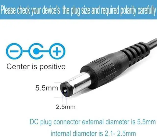 Alt view image 2 of 5 - DC 12V 1.5A 1500mA Switching Power Supply AC DC Adapter 100-240V 50-60Hz AC to DC 12 Volt 1.5 Amp Power Adapter 5.5mm x 2.5mm/2.1mm DC Plug Connectivity (12Volt 1.5A Adapter with 10 Sizes of Tips)