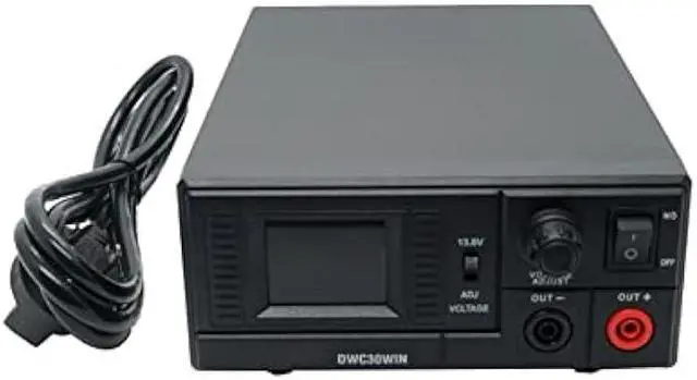 Main image of Switching Power Supply DWC30WIN, Universal Compact 13.8 Volt DC 110V AC Home Lab AC-DC Converter Power Supply for CB/HAM Radio Mobile, Output Current 30A(Max), Liquid-Crystal Display