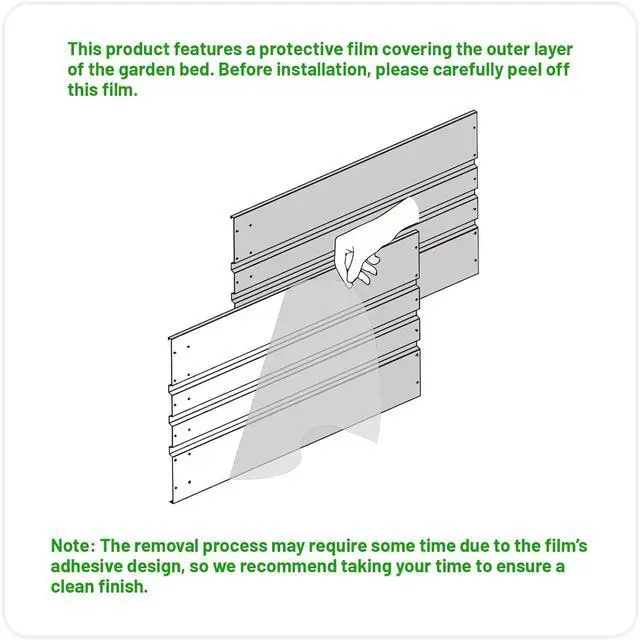 Alt view image 7 of 7 - SnugNiture Galvanized Raised Garden Bed 4x4x2FT Outdoor Large Metal Planter Box Steel Kit for Planting Vegetables, Flowers