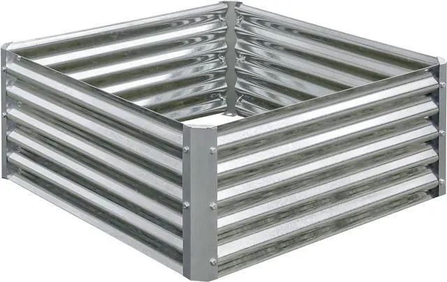Main image of Arrow Sheds GrowIT Galvanized Steel Raised Flower and Plant Bed for The Garden or Greenhouse, 36" x 36" x 17"