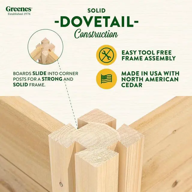 Alt view image 7 of 7 - Greenes Fence Original Cedar Raised Garden Bed, 2' x 4' x 10.5" (3-Pack) - Made in USA with North American Cedar