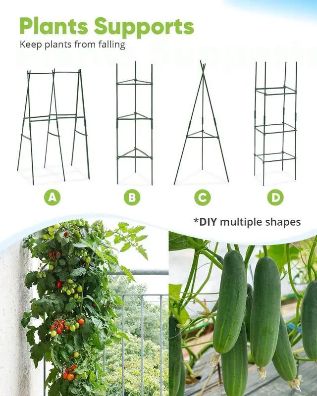 Alt view image 4 of 7 - Quictent Galvanized Raised Garden Bed 4x3x2ft Tall Garden Bed Extra Height 22.4" Hold 24cft Soil Outdoor Heightened Planter Box for Deep Root Vegetables Herbs Tomato Cage Included, Silver