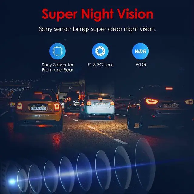 Alt view image 6 of 6 - VIOFO A129 Pro Duo 4K Dual Dash Cam 3840 x 2160P Ultra HD 4K Front and 1080P Rear Car WiFi Dash Camera 8MP Sensor GPS, Buffered Parking Mode, G-Sensor, Motion Detection, WDR, Loop Recording