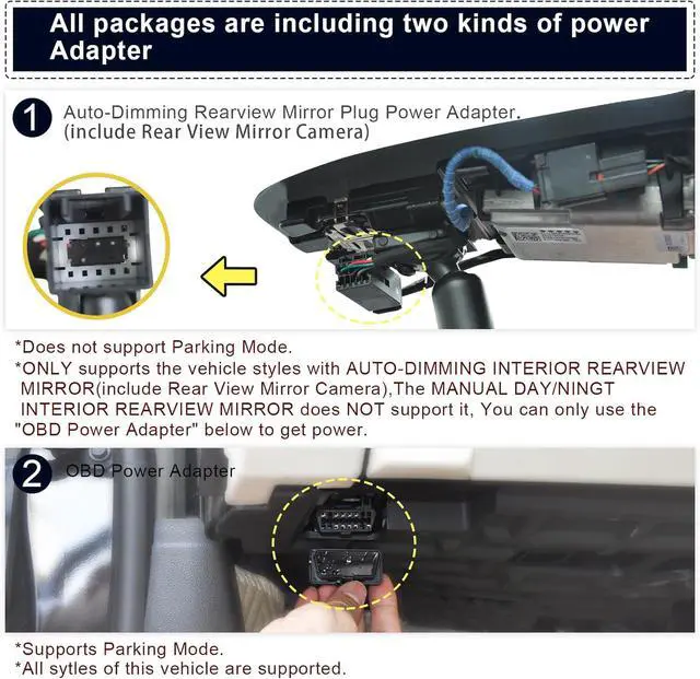 Alt view image 4 of 7 - 4K Dash Cam Custom fit for GMC Yukon, Yukon XL 2021-2022 (Model B), SLE SLT AT4 Denali, Integrated OEM Look, UHD 2160P Video, WiFi & App, G-Sensor, Loop Recording, Easy to Install, 128GB Card