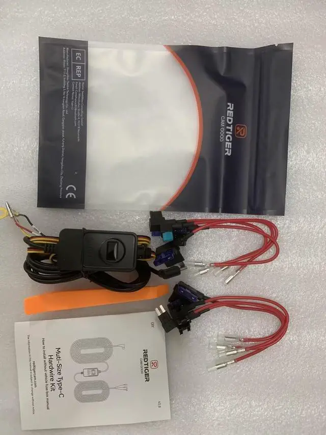 Alt view image 5 of 5 - REDTIGER Dash Cam Acc Multi-Size Hardwire Kit with Voltage Indicator for Dash Camera, USB C Power Port, 24H Parking Monitoring with Low Voltage Protection