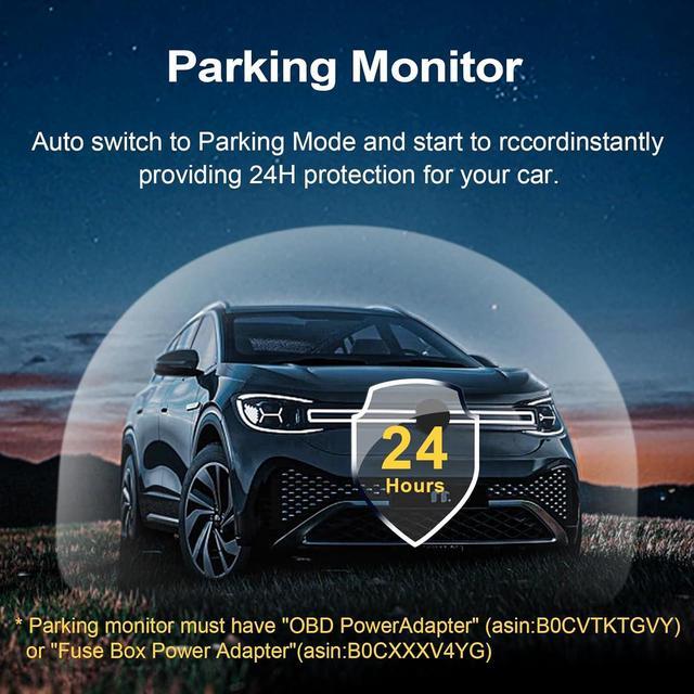 Alt view image 5 of 7 - 4K Dash Cam Fit for Ford Bronco 2021 2022 2023 2024, Does Not Fit 2025 Bronco, Does Not Fit Ford Bronco Sport, WiFi & App, 64GB Card