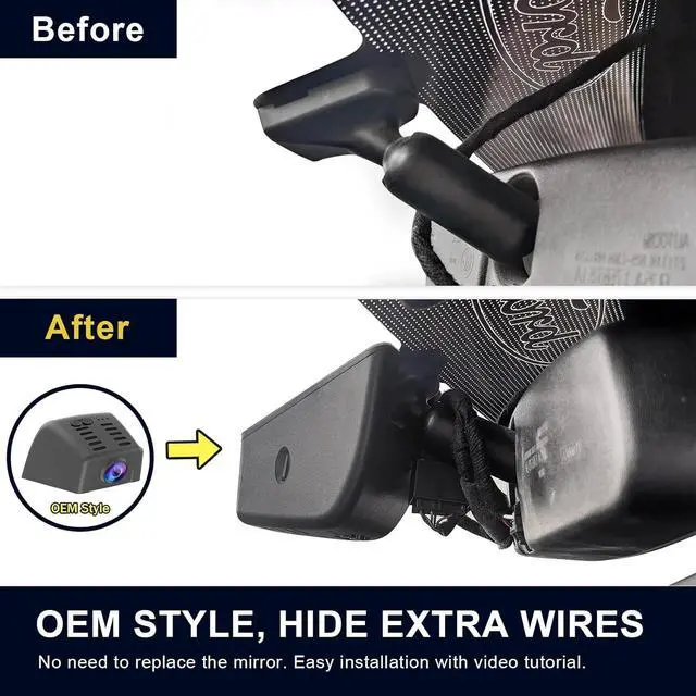 Alt view image 7 of 7 - Front 4K & Rear 1080P Dash Cam fit for Ford F150 2013-2017 F250/F350 Super Duty 2015-2019 XLT Lariat King Ranch Raptor Limited Platinum(Model B), Free App & WiFi, 128GB Card