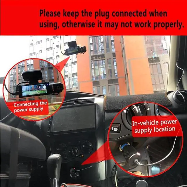 Alt view image 5 of 7 - Dual Camera Dash Cam-Dash Cam Front and Rear for Cars,1080P and IR Night Vision,3.16IPS Screen,64GB TF Card,24/7 Parking Monitoring,Loop Recording & Wide Angle Lens