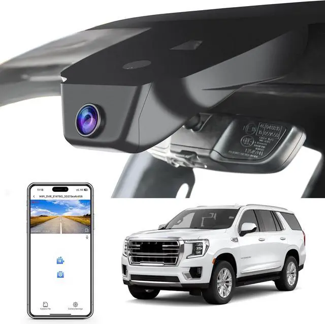 Main image of 4K Dash Cam Custom fit for GMC Yukon, Yukon XL 2023 2024 2025 (Model A), SLE SLT AT4 Denali Ultimate, Integrated OEM Look, UHD 2160P Video, WiFi & App, G-Sensor, Easy to Install, 128GB Card