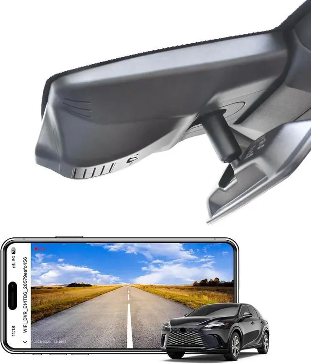 Main image of Mangoal 4K Dash Cam Custom for Lexus RX 2023 2024 2025 2026 (Model C) | 350 350h 450h 500h Premium Luxury F Sport etc,OEM Look,UHD 2160P Video, Parking Mode, WiFi & App, GPS, 64GB Card